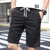 Pantalones Cortos Casuales de Seda de Hielo Finos de Verano para Hombre, Tendencia Sueltos Rectos Elásticos Deportivos