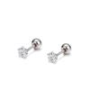 Aretes de estrella para mujer de plata esterlina anillo para el cartílago de la oreja 2022 nueva moda aretes de circonita incrustada tornillo de rosca pequeña joyería para la oreja