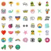 Nueva Compra Directa Transfronteriza de 100 Piezas de Pegatinas de Graffiti Frescas y Sencillas, Pegatinas Decorativas Creativas de Donas Rosas con Graffiti