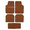 Alfombrillas de coche a cuadros para coche Temu transfronterizas, terciopelo de cristal, resistentes a la suciedad, fáciles de limpiar, terciopelo de bucle, alfombrillas decorativas simples para coche