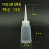 Frasco Dosador de Cola, Frasco Plástico Multiuso para Resina com Bico Pontiagudo, Frasco Gotejador Industrial com Ponta de Agulha, Frasco Pequeno de Óleo 30-500ml