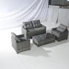 Muebles de exterior transfronterizos combinación de sofá de ratán PE traje de sofá para jardín y patio venta al por mayor
