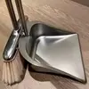 Recogedor de acero inoxidable engrosado, pala para basura de exterior, recogedor para barrer, artículos de limpieza, venta al por mayor para el hogar