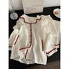 Sin Glee Pijama Francés de Alta Gama Simple Elegante de Manga Larga para Mujer Verano Holgado Talla Grande Pantalones Ropa para el Hogar