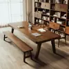Escritorio Grande Largo de Madera Maciza Mesa de Estudio Lectura Doble Persona Sala de Estar Escritorio de Oficina Moderno Simple Mesa de Conferencias Mesa de Trabajo