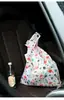 Bolsa cuadrada de tela de flores al por mayor bolsa de compras plegable de tela de poliéster publicidad supermercado almacenamiento portátil bolsa de fresa protección del medio ambiente