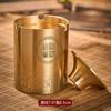 Cenicero de Latón Dinghao, Arte en Hierro con Patrón de Cinco Vacas y Tigre Estilo Chino, Manualidad Decorativa de Metal, Pieza Creativa Hecha a Mano