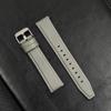 Adecuado para Samsung Watch Huawei GT3 20/22mm Universal Silicona Lámina Inferior Detonación Rápida Correa de Cuero Crudo para Oreja