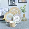 Ventas Directas Transfronterizas Serie de Productos Carruaje Dorado Aijia Vajilla de Porcelana Fina Juego de Café Taza Estilo Europeo Lujo Ligero