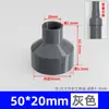 Reductor de PVC cabezal grande y pequeño reductor de diámetro suministro de agua directo 110 accesorios adaptador plástico 20 cabezal recto 25 32 50