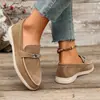 Zapatos de Frijol Transfronterizos Europeos y Americanos para Primavera y Otoño Cómodos 2026 Zapatos de Vestir Mocasines Perezosos para Mujer Antideslizantes Estilo Nuevo Venta al por Mayor Talla Grande
