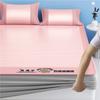 2025 Nueva Alfombrilla de Verano Fresca de Seda de Hielo Lavable a Máquina Tipo Alfombrilla de Bambú Sábana de Grado Materno e Infantil Alfombrilla de Ratán Nantong 3