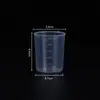 Paquete de Material de Pegamento de Cristal de Silicona DIY Hecho a Mano Pegamento UV Vaso para Mezclar Colores Vaso Dispensador de Pegamento Vaso Medidor Desechable Herramienta de Plástico