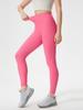 Pantalones deportivos de fitness para mujer, de cintura alta, adelgazantes, color melocotón, para yoga, primavera y verano, D25043
