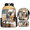 Mochila Escolar Transfronteriza Niña Sónica Dibujos Animados Bolsa Infantil Mochila Escolar para Niño Mochila de Jardín de Infancia Traje