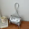 Bolso de axila de moda transfronterizo de gran capacidad, nuevo bolso tipo almohada primavera 2026, bolso para motocicleta de commuting, bolso de hombro y cruzado para mujer