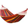 Equipo de Camping al Aire Libre Hamaca de Lona Doble Colorida Silla Colgante para Dormitorio Universitario Fabricante Venta al por Mayor Hamaca Anti-Vuelco