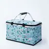 Canasta de picnic en stock cesta aislada cesta plegable cesta de compras de supermercado bolsa de mano para picnic al aire libre camping caja para llevar entrega a domicilio