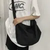 Bolsa de Ombro de Lona de Grande Capacidade para Estudantes Masculinos e Femininos, Mochila Casual Estilo Japonês, Bolsa de Mão e Bolsa Transversal da Moda
