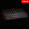 Caixa Organizadora Transparente para Cosméticos de Mesa Compartimento Trapezoidal 36 Compartimentos 40 Compartimentos Porta Batom Gloss Rack Organizador Rack de Exibição