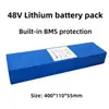 Bateria de Lítio 48V 20Ah 18650 13S4P com BMS Embutido Bateria para Patinete Elétrico de Equilíbrio Comércio Exterior Transfronteiriço