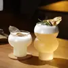 Copa de cóctel transparente de borosilicato alto con forma de calabaza, copa Haibo, vaso de vidrio resistente a altas temperaturas, vaso para bebidas, vaso para jugo, vaso para bebidas frías
