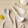 Cuchara Estilo Ins, Cuchara para Arroz Linda y Duradera, Cuchara Grande de Alto Valor para Colgar, Vajilla de Melamina, Adecuada para Uso en Casa, Cuchara para Sopa
