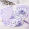 Serie de Sobres Florales Set de Papelería para Estudiantes, Saludos Manuscritos, Tarjetas de Felicitación Creativas de Alto Valor, Papel de Carta Romántico para Regalo