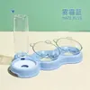 Tazón para Mascotas al Mayoreo Tazón de Plástico para Perro Tazón Doble Agua Potable Automática Anti-Volcaduras Tazón para Comida Tazón para Arroz para Gato Tazón para Gato Alimentación Automática