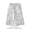 2026 Verano Nuevo Estilo Hombres Personalizados Tie-Dye Fresco Pantalones Cortos Holgados Talla Grande Por Encima de la Rodilla Pantalones de Hombre