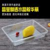 Bandeja de Plástico Acrílico Rectangular Grande Transparente Plato Cuadrado Plato para Platos Fríos Especial para Restaurante Plato para Guisos Platos de Comida Cocinada