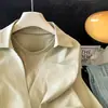 Camisa casual de manga larga de dos piezas falsas con cadena, diseño nicho, para mujer, nueva de Otoño 2026