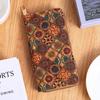 Bolso Clutch Multifuncional Bohemio Transfronterizo con Múltiples Ranuras para Tarjetas Billetera con Grano de Madera Bolso Literario para Damas Bolso para Tarjetas Bolso Pequeño de PU