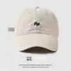 Boné de Baseball Bordado Raposa para Casais, Boné Viseira Protetor Solar de Verão, Chapéu Atacado de Fábrica, Adequado para Circunferência de Cabeça Pequena