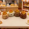 Saco de Pão Simulado Saco de Desenho Animado Modelo Decoração Loja de Panificação Brinquedo de Comida Chaveiro DIY Presilha de Cabelo Chaveiro Elástico de Cabelo
