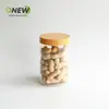 Pote de plástico para alimentos de 450ml atacado garrafa de plástico transparente PET grau alimentício lanches de grãos integrais pote selado