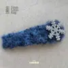 Atmósfera de Otoño e Invierno Pinza para el Cabello de Felpa Blanca Pura Copo de Nieve Pinza BB para Mujer, Pinza para el Cabello Versátil Dulce y Linda Accesorio para el Cabello Pinza Lateral