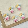 Hielo a través de la playa Dibujos animados de Hello Kitty Accesorios para uñas Hawái Lindo Gafas estéreo Gato KT Oso Accesorios para uñas