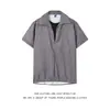 Camisa de Verano para Hombre de Seda de Hielo, Camisa Estampada Moderna y Elegante, Fresca y Transpirable, Camisa Elástica de Manga Corta, Estilo Delgado