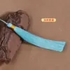 Borla de Seda de Hielo de Poliéster de 12 cm con Hilo Dorado DIY Hecho a Mano Colgante de Borla Hanfu Qipao