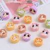 Mini Cha Cha Tarta de Huevo Juego de Comida Dibujos Animados Accesorios DIY Accesorios Pegamento de Crema Resina Pequeños Accesorios Pasador Materiales Hechos a Mano