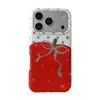 Lazo de Lunares Manzana Roja Adecuado para Iphone17Promax Apple 16/15Pro Anticaída 15 Funda para Teléfono Móvil 17