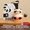 Taza de té de panda, taza de cerámica, taza de café creativa con separación de té, regalo de oficina y negocios, logotipo grabado