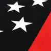 Bandera americana con franja roja, 90*150cm, bandera de poliéster, 3*5 pies, bandera de bombero, bandera de policía, para comercio internacional
