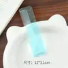 Peine Portátil Pequeño de Gel Transparente con Purpurina de Color para Masaje y Lavado de Cabello de Bebé, Peine de Dientes Finos Simple y Elegante