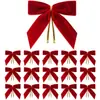 Laço de veludo estilo gravata borboleta Decoração de buquê de caixa de presente de Natal Laço pequeno Embalagem de presente Acessórios feitos à mão Atacado