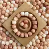 Escultura de Raiz de Bodhi Natural Leão Enfeites Acessórios Criativos Feito à Mão DIY Pulseira de Sementes de Bodhi Contas