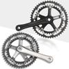 Carro de estrada furo quadrado prato de dente de pedivela bicicleta dobrável placa de alumínio placa de aço 39t50T plato único e duplo modificado 165mm.