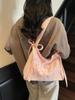 Bolsa Bordada para Mujer, Gran Capacidad, Nuevo 2026 Primavera/Verano Versátil Bolso de Hombro o Axila para Estudiantes Universitarios