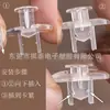 Remache hembra de plástico transparente hebilla cuadrada acrílica hebilla de inserción conector de lámina de plástico de cartón